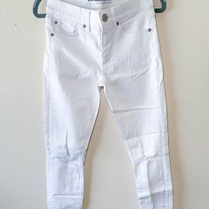 Express 0 Mid Rise Ankle Legging White